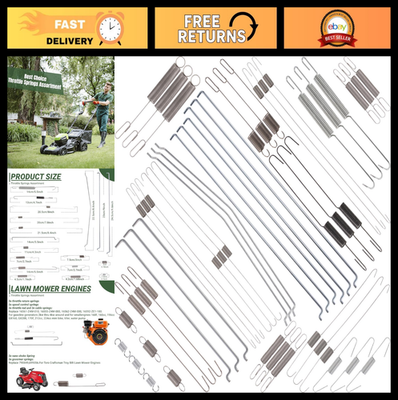 #ad 54Pcs Throttle Springs Assortment Kit Replacement Parts for Honda amp; Briggs Eng $27.99