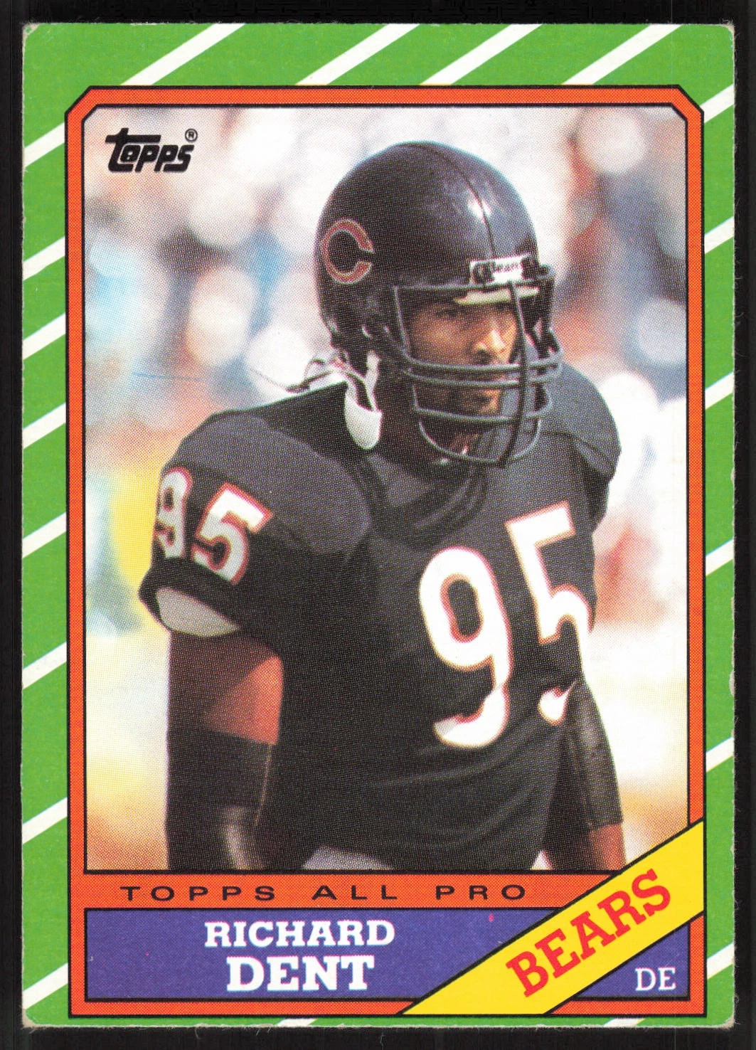 Richard Dent, 1986 Topps, #19, Chicago Bears,