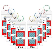 Waterproof P&O Cruise Luggage Tag Holder 8Pack for 20252026 Cruises