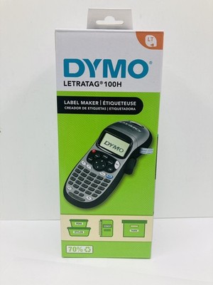 DYMO Letratag 100H+ Portable Printer Handheld Label Maker Black & Silver 