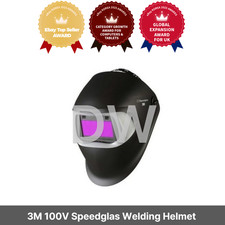 3M 100V Speedglas Schweißhelm 100 mit automatisch verdunkelnden Filterschirme...