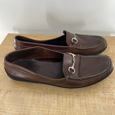 Peter Huber Men's Ascot Classic Leather Horsebit Loafer Brown Size 13 M