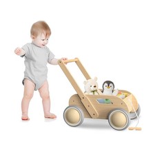 Wooden Baby Walker, Push and Pull Learning Walking Toys for Babies ... Fast Ship