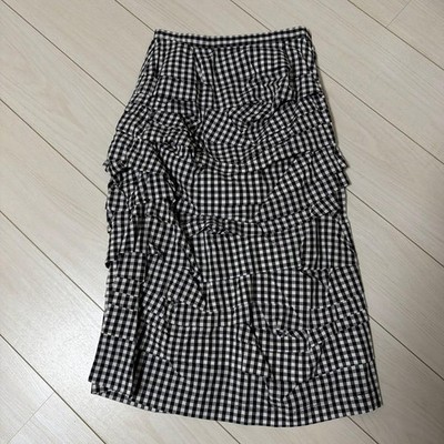 Comme des Garçons gingham check ruffle skirt genuine item | eBay Comme des Garçons gingham check ruffle skirt genuine item | eBay