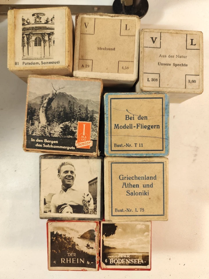 DDR Filius 4 Diabetrachter Dia Bildwerfer Rollfilm Projektor Friedensfahrt 1955 - Bild 3 von 4