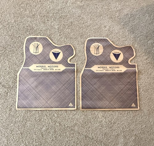 1963 Plymouth original dealership paper floor mats set of two