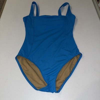 CK Calvin Klein Size 8 Women's Aqua 1-Piece SwimSuit Summer Swim Suit Teal