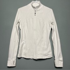 Lululemon Women's Define Nulu White Jacket Running Activewear Size 6