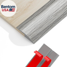 Floor Transition Strip - 118 Inches Vinyl Door Threshold Ramps for Doorways, Rub