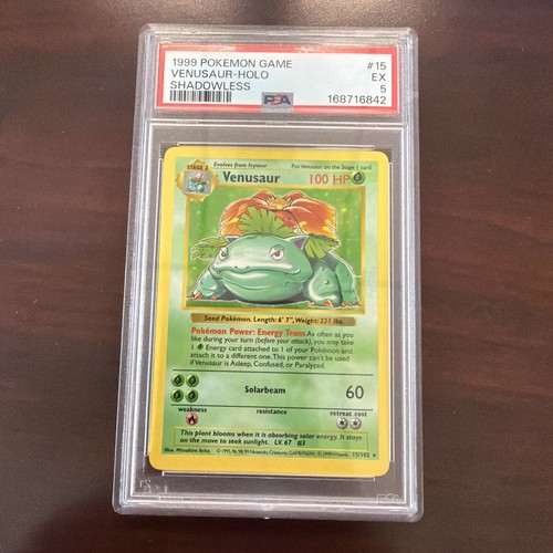 Venusaur (Shadowless) graded PSA 5 for sale on eBay
