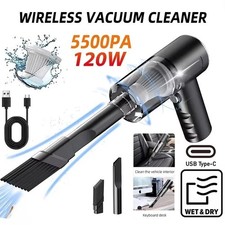 120W Wireless Handheld Vacuum Cleaner Portable Car Home Dual Use Strong Suction