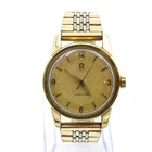 Vintage Omega Seamaster Automatic 33mm Gold Dial Men's Wristwatch #WB5051-3