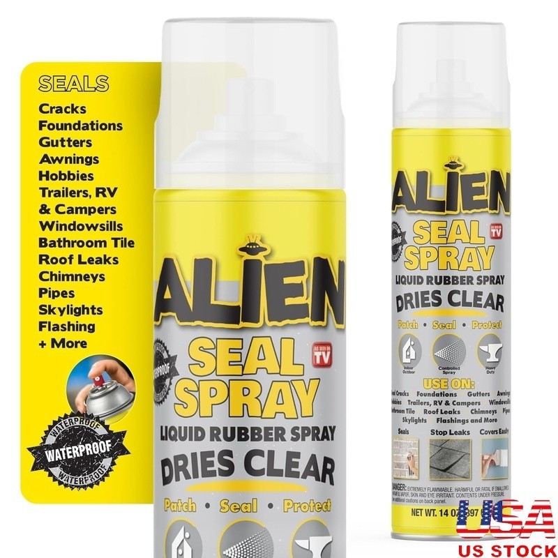 Waterproof Sealant Spray Clear Caulk Liquid Rubber Indoor Outdoor Repair New
