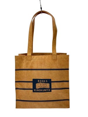Other Brands Kinokuniya Bookstore Original Square Tote Bag with Pouch PVC ORN