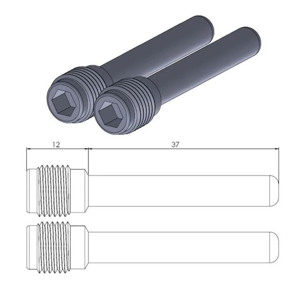 Moto-Master Bremsbelag Gleitstift (FüR: Suzuki DR 350 DK41A 90-94 Vorne )-image