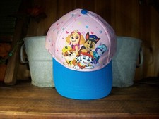 PAW PATROL GIRLS TODDLER BASEBALL CAP HAT ADJUSTABLE PINK NOVELTY SUMMER CAP
