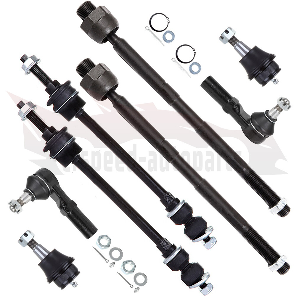 8pcs Front Suspension Kit for 02-05 Dodge Ram 1500 - Ball Joints, Tie Rods, Sway Bar Links