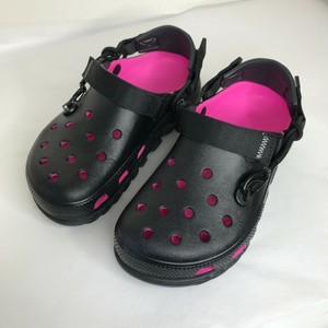 post malone crocs black and pink