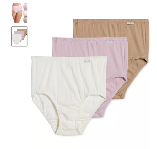 Women's Jockey 3-Pack Briefs ( PALE COSMETICS) Cotton Comfort Classic Underwear - Picture 4 of 7