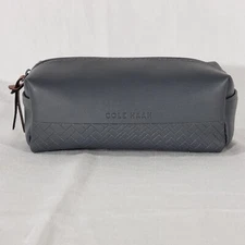 Cole Haan American Airlines Dark Gray Amenity Toiletry Travel Bag Only (Empty)