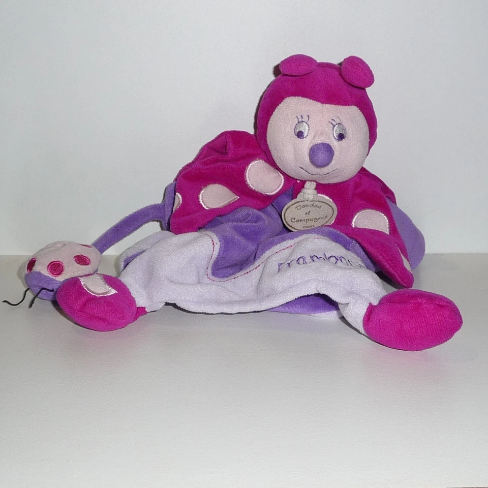 Doudou Coccinelle Doudou et Compagnie - Framboiselle - Photo 1/1