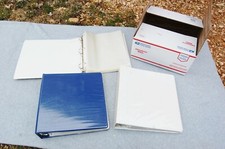 3 Ring Binder Notebook Lot 3  352 Clear Pages 8"x 10" Pre-owned