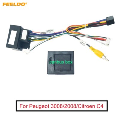 16 pin Car wire Harness power cable canbus box For Peugeot 301 307 308 408 508