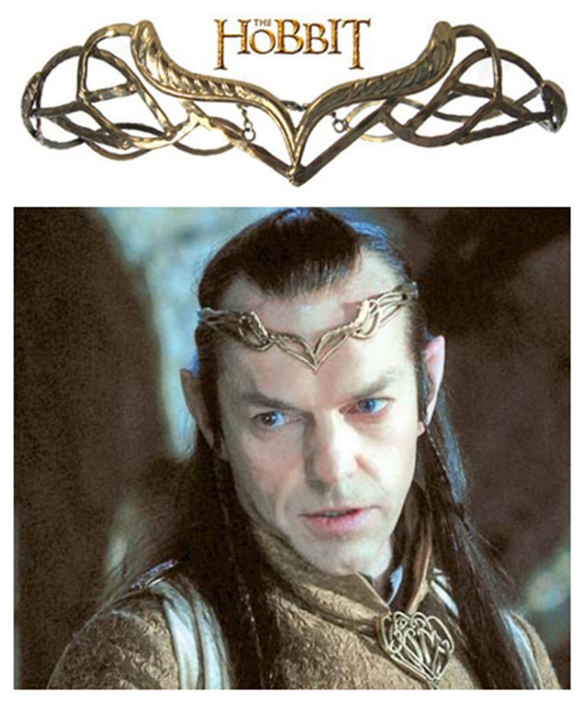 THE HOBBIT SAGA IL SIGNORE DEGLI ANELLI CORONA ELROND CROWN THE