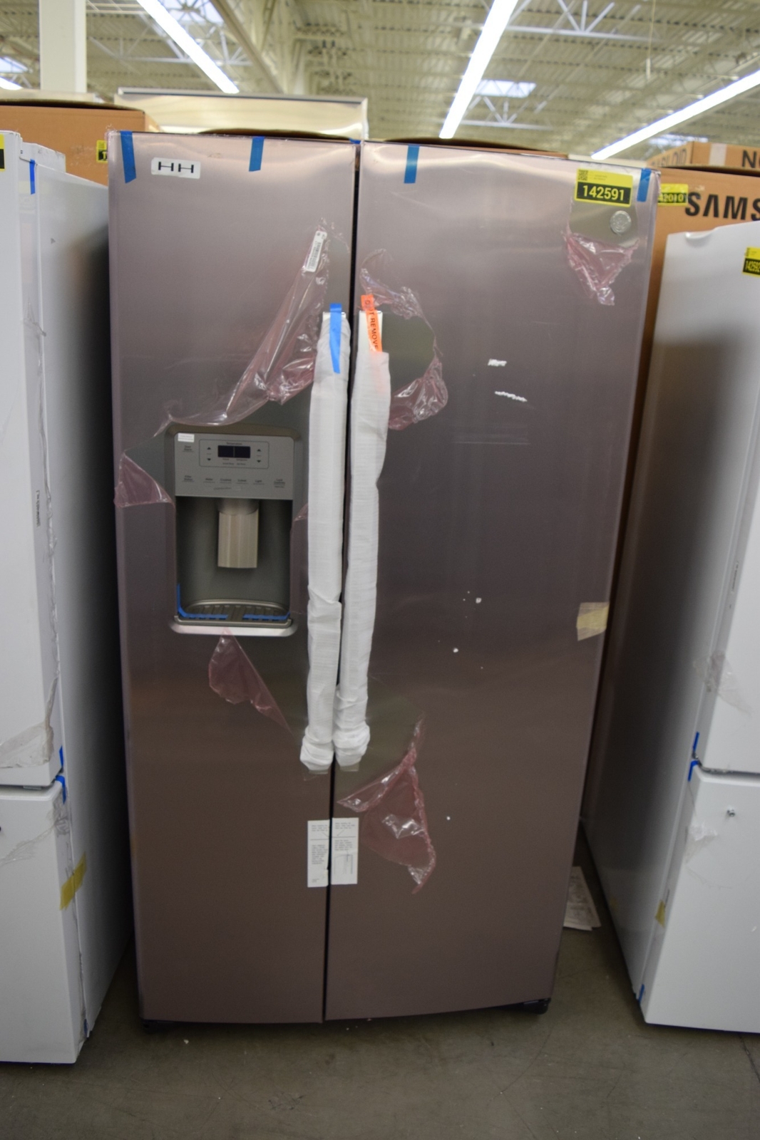 GE GZS22IYNFS 36" Stainless CD Side By Side Refrigerator NOB 142591 eBay