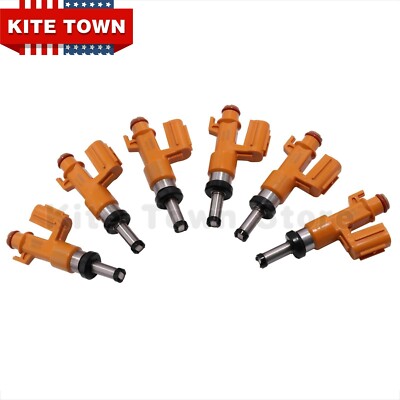 Genuine Denso 6x Fuel Injectors 23250-0P100 For Toyota Lexus 2GR-FKS 3.5L