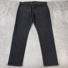 GAP Slim Taper Jeans Men's 40x32 Black Denim Casual Comfortable
