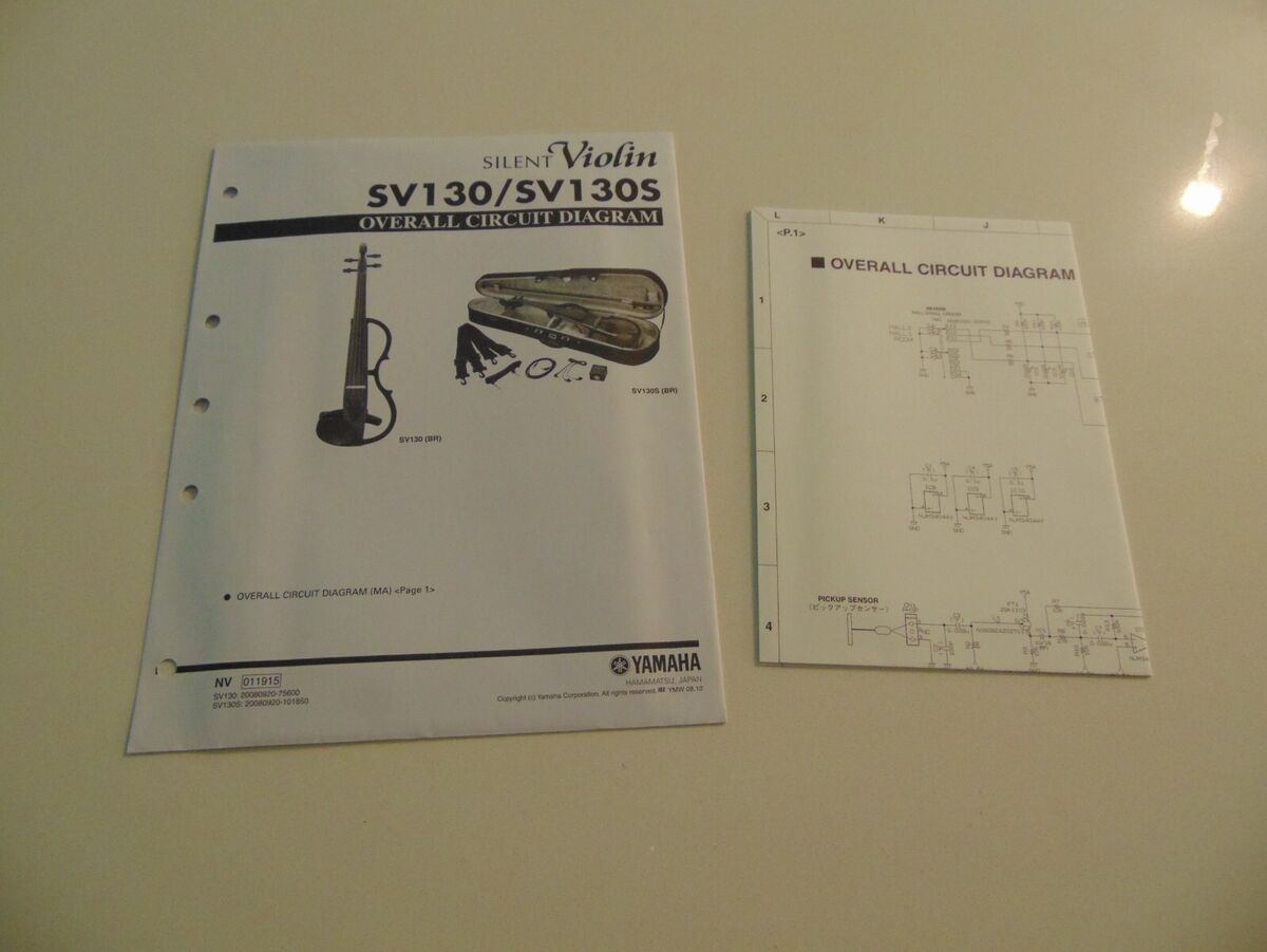 Yamaha Electric Silent Violin SV130 SV130S Overall Circuit Yamaha Electric Silent Violin SV130 SV130S Overall Circuit