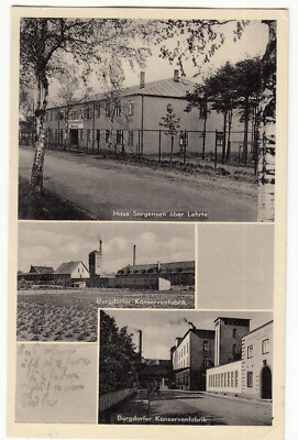 Postcard Burgdorf House Sorgensen about Lehrte cannery 1939 Hanover N43
