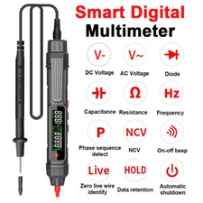 Smart Digital Multimeter 6000 Counts Non Contact Voltage Detector Pen