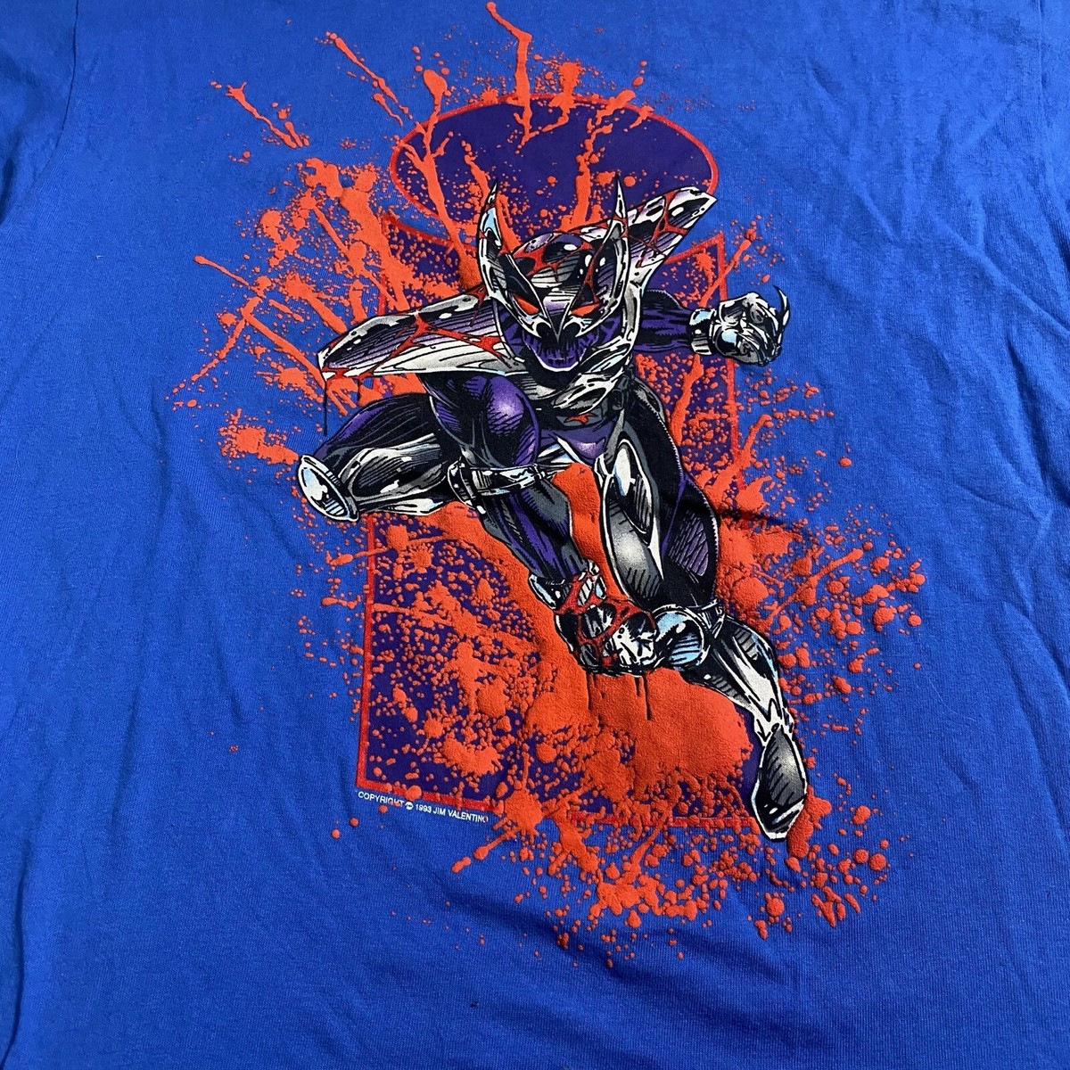 VTG 90s Marvel Graphitti SHADOW HAWK Graphic T shirt Adult MEDIUM