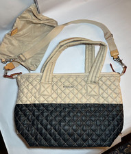 New Mz Wallace Medium Sutton Tote Crossbody Black Mushroom Nylon Bag Sold Out