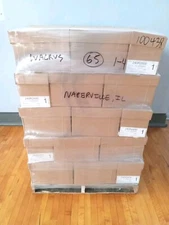 Lot Of 65 - Continuous Computer Paper 14 7/8x8-1/2 1/2"Green Bar 20lb 2600/Case