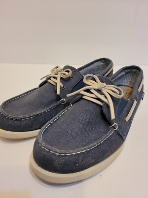 Bobs womans boat shoes, blue, size 10W
