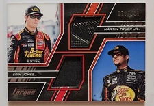 2017 Torque NASCAR Racing Duel Relic #PM-JT Erik Jones Martin Truex Jr. #070/199