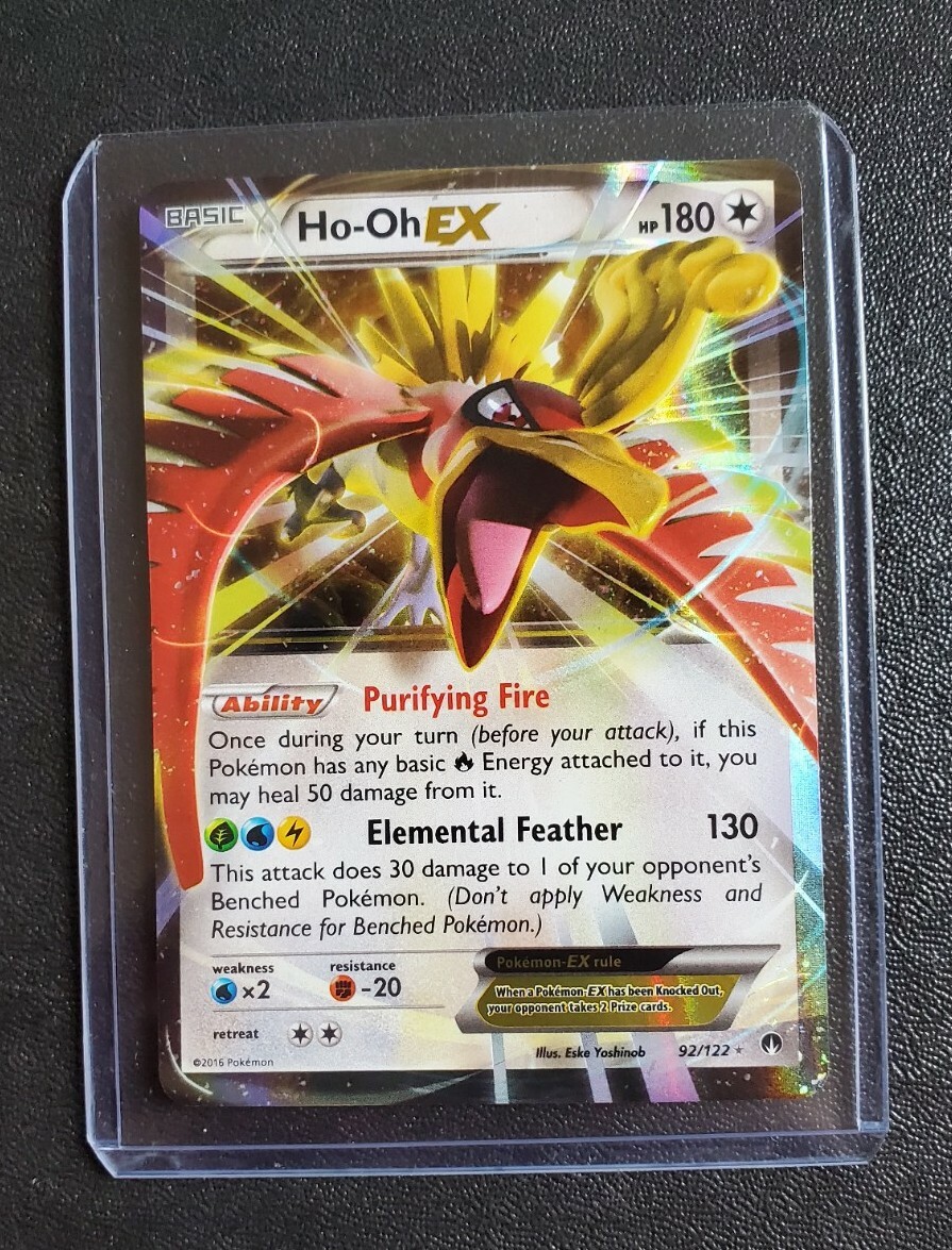 ホウオウlegend Ho-Oh EX 92/122 ULTRA RARE Pokemon XY Breakpoint NM Holo