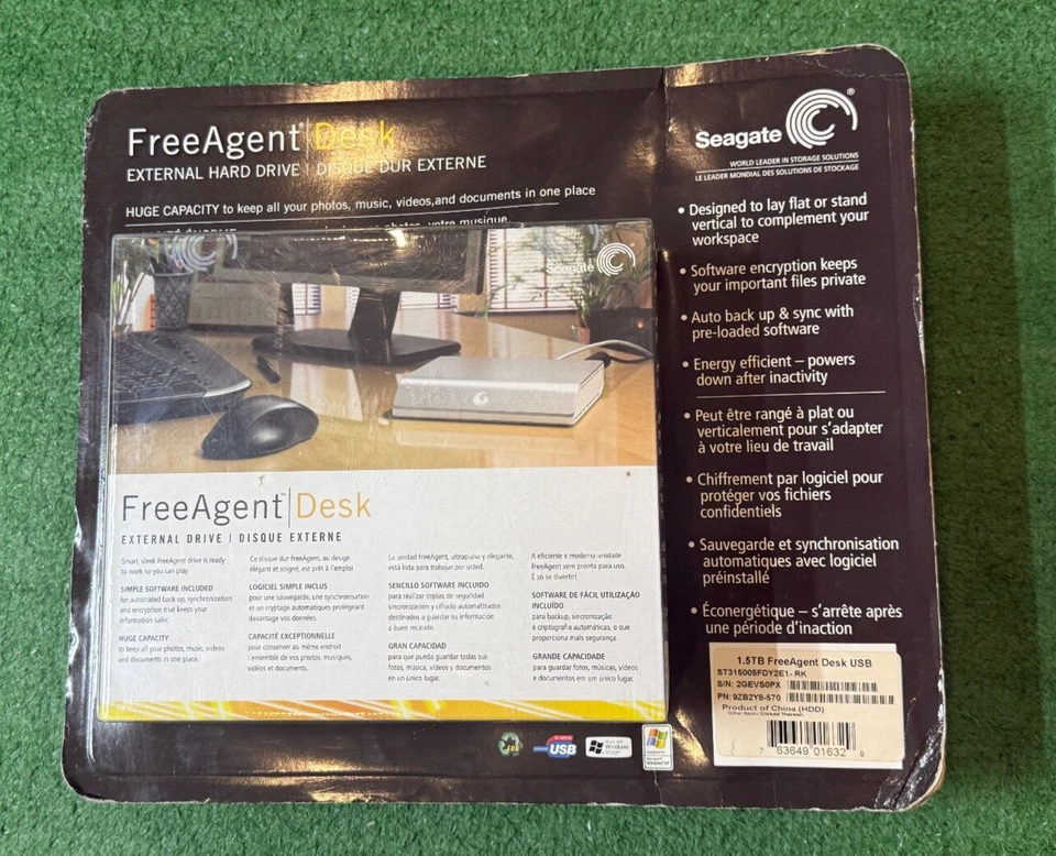 Seagate FreeAgent Desk 1.5 TB External Hard Drive USB 2.0 - NEW - Image 4 of 4