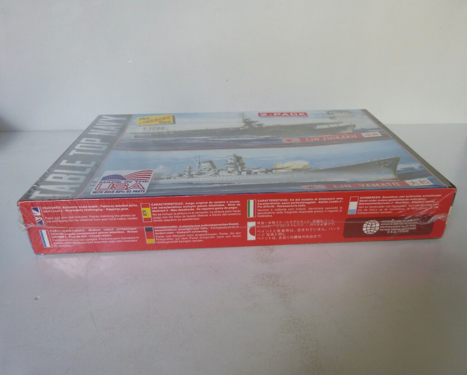 WWII Japanese Destroyers Ships Table Top Navy 2-Pack Model Kits 1:1200 Scale