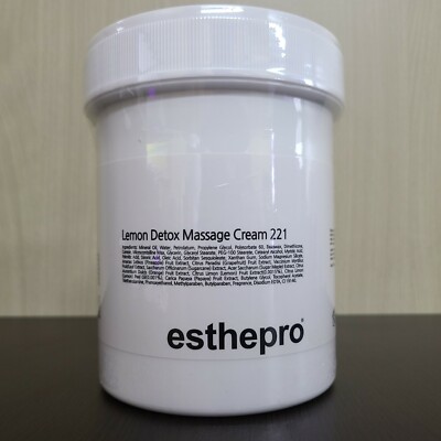 ESTHEPRO Lemon Detox Massage Cream 1000ml Jumbo Size Moisturising Cream KOREA