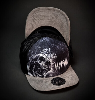 HYRAW - Snap Back Trucker Cap ''Bad Dreams'' black (schwarz) gerader Schild