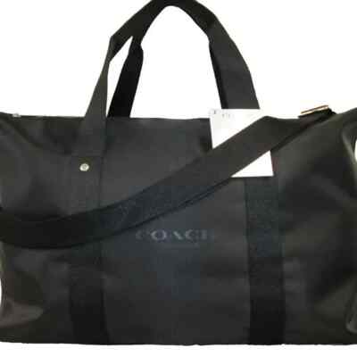 COACH　 Max Gym Bag　COLOR:Black Coach Unisex Expandable Weekender Duffle Gym Travel Overnight Bag