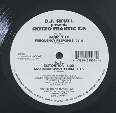 DJ Skull / Skitzo Frantic EP - Vinyl 12  33rpm USA 1994 RED CAT RECORDS RC005