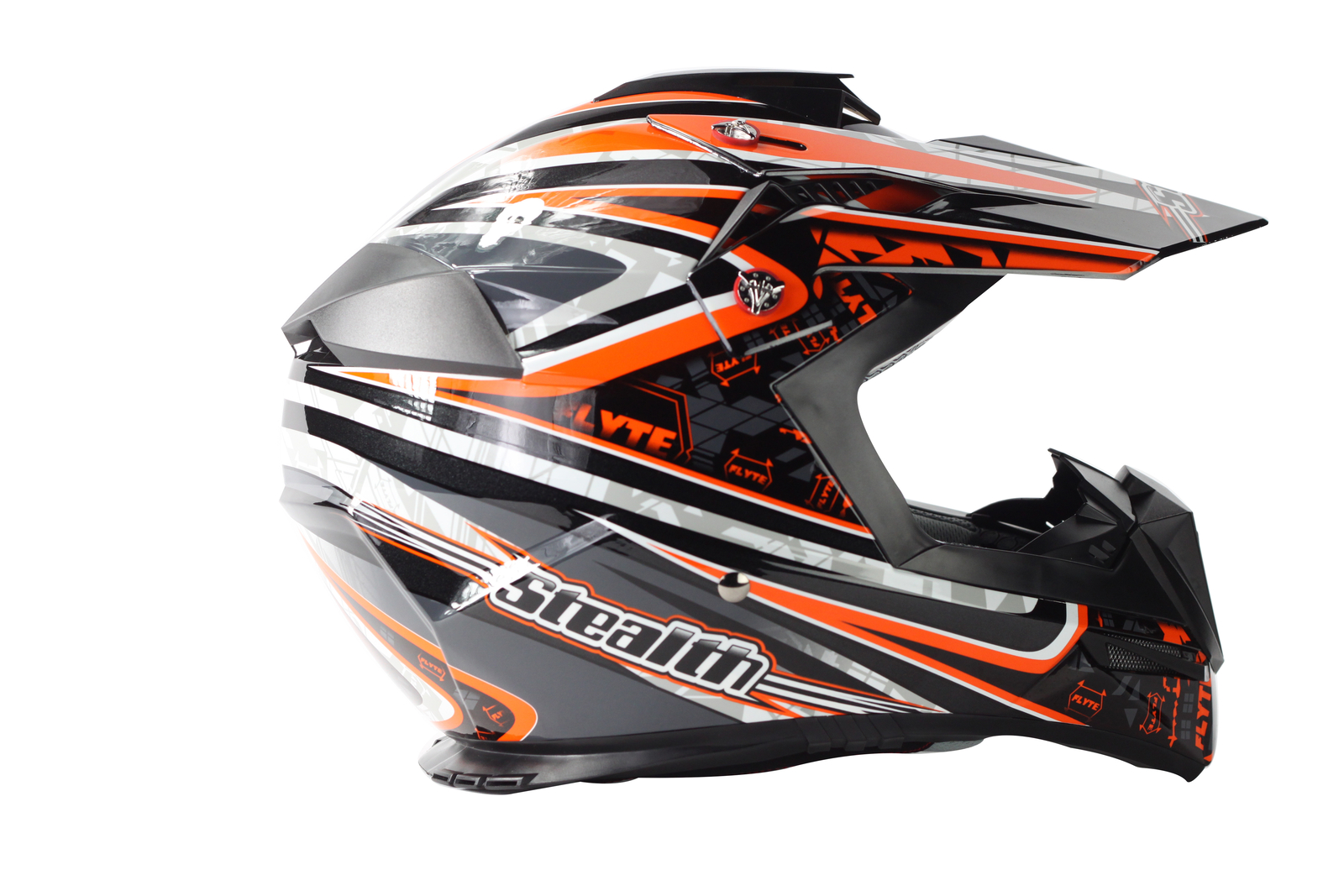 Stealth Helmet HD210 MX Orange Droid XX
