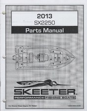 Barcos de pesca Skeeter Performance 2013 SX2250 manual de piezas (783)