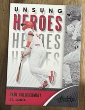 Paul Goldschmidt - 2021 Panini Absolute Unsung Heroes #UH-5 Green Cardinals E412