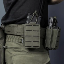 IDOGEAR Tactical 5.56 Mag Pouch Single Mag Carrier MOLLE Pouch Laser Cut Hunting